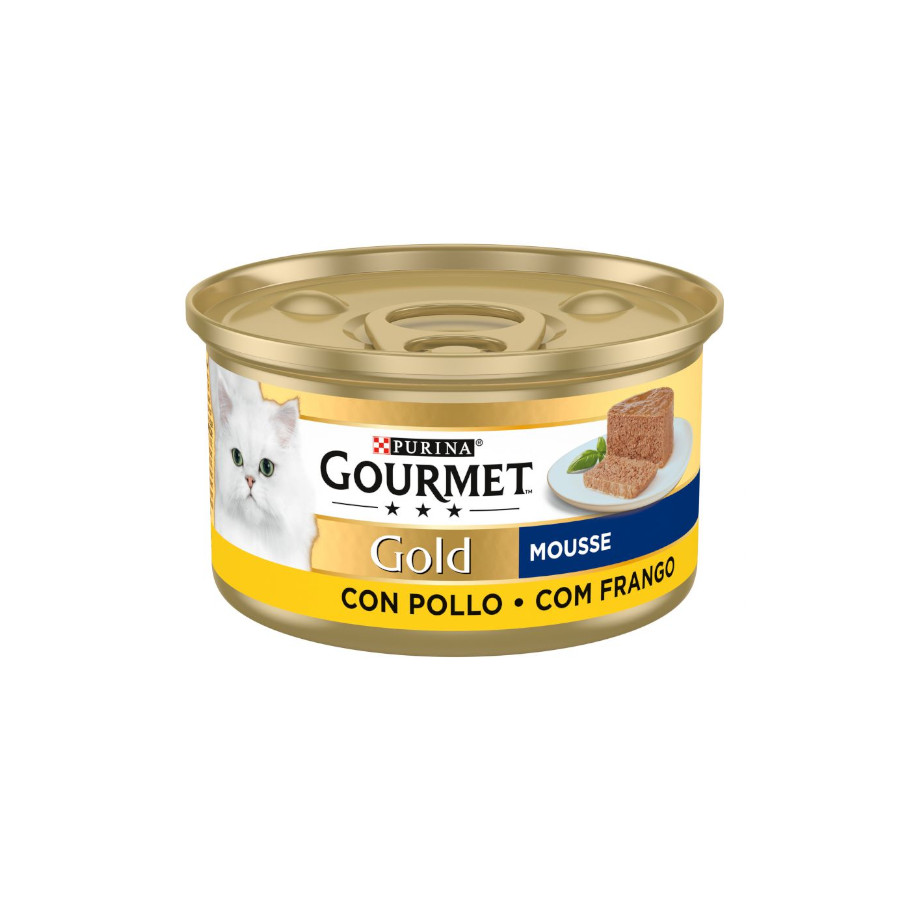 Gourmet Gold Mousse de Pollo lata para gatos, , large image number null